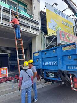 台南市佳里區固定籠招牌安裝