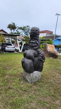 台南市北門區藝術雕塑作品吊掛作業