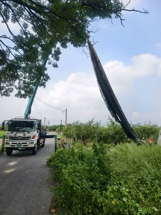 安定區吊掛廢網子工程