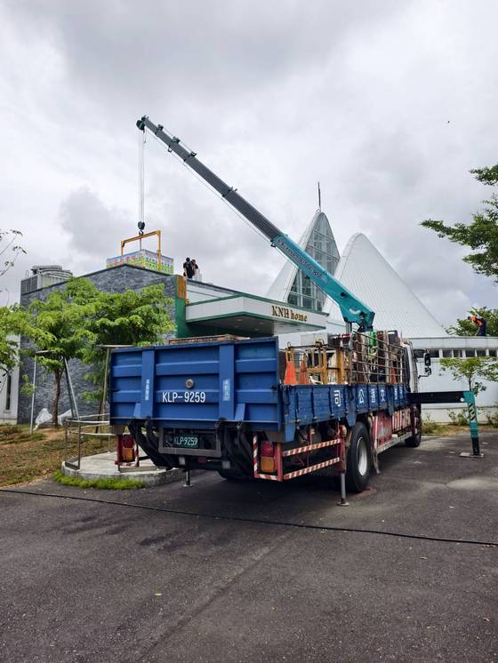 將軍區大型吊籠作業吊掛防水材料